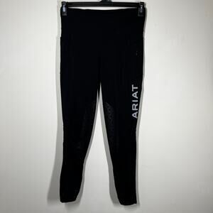 Ariat Tek Tights Women’s Sz Medium Black Riding Tights EOS Knee Patch Equestrian